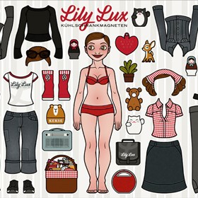 Illustrations: Lily Lux Kühlschrankmagneten